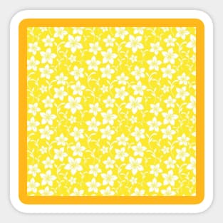 yellow background Sticker